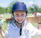 Finn Carr of Marist College in Canberra plays the junior format cricket. 