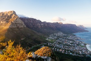 Table Mountain and the Twelve Apostles.