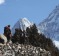 Trekkers make their way to Dingboche, a popular Mount Everest base camp, in Pangboche, Nepal.