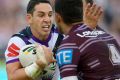 Back in business: Billy Slater put in an eye-catching display at Lottoland.