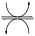 Biochem reaction arrow reversible YYYY horiz med.svg