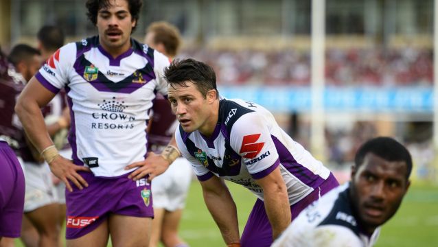 Inconsistent: The Storm were noticeably fatigued at the end of the game against Manly.