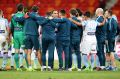  Melbourne City head coach Michael Valkanis (centre) says everything is about Asia.