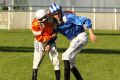 Sportsmanship: James Doyle is helped up by  Blake Shinn after his horse Almoonqith fell in the Sydney Cup.