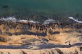 Coal dust on the beaches next to the Abbot Point coal loading facility.