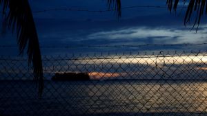 Sunrise on Manus Island in Papua New Guinea, on Wednesday 12 April 2017. fedpol Photo: Alex Ellinghausen (Photo ...