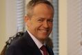 Opposition Leader Bill Shorten at the ALP caucus meeting at Parliament House on Tuesday.