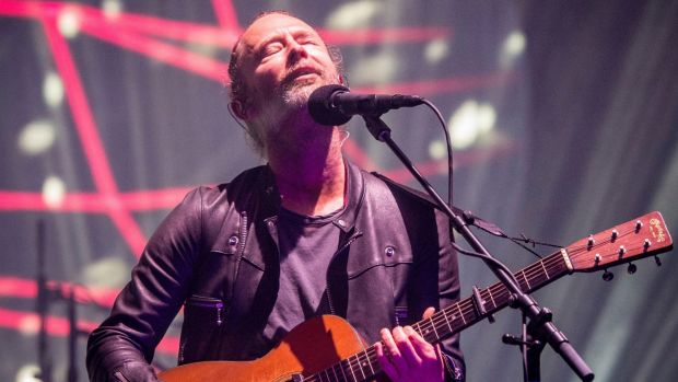 'Can you actually hear me now?,' singer and guitarist Thom Yorke asked while performing at Coachella.