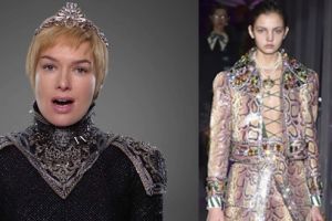 Cersei and Gucci's Alessandro Michele have something in common - a thing for embellished shoulders.
