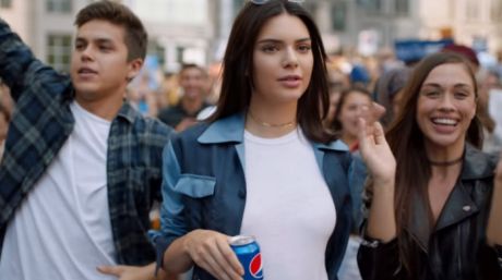 Kendall Jenner leads the resistance in the Pepsi ad. 