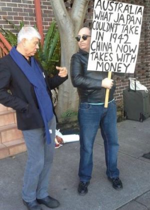 Jim Saleam (left) and Nathan Sykes in Sydney