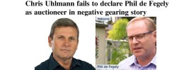 Chris Uhlmann fails to declare Phil de Fegely as auctioneer – @Qldaah #Mediawatch #auspol