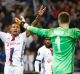 Boiling over: Security at French grounds has been of concern amid recent incidences of fans entering and throwing ...