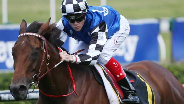 Big Duke ridden by Craig Williams wins the Schweppes Chairman's Handicap race during The Championships Day 1 at Randwick Racecourse in Sydney, Saturday, April 1, 2017. (AAP Image/David Moir) NO ARCHIVING, EDITORIAL USE ONLY