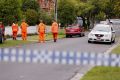 The scene in Chadstone after the shooting.