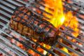 Wood-grilled steak at Longhorn Saloon.