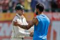 Series over: Steve Smith shakes hands with Virat Kohli after the fourth Test.