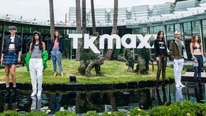 Models showcase designs during the TK Maxx Australia launch in Sydney.