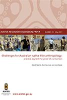 Challenges for Australian native title anthropology cover