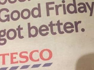 This Tesco ad in the UK is rubbing Christian up the wrong way.