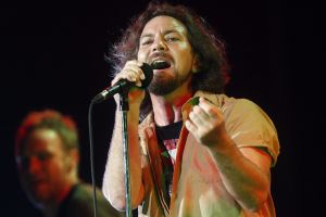 Eddie Vedder in concert with Pearl Jam in Melbourne in 2009.