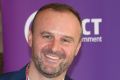 ACt Chief Minister Andrew Barr at the official ceremony on Friday to announce Alex Sloan as the 2017 Canberra Citizen of ...