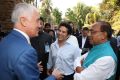 Malcolm Turnbull with cricket legend Sachin Tendulkar in Mumbai.