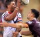 Taking a time out: Latrell Mitchell.