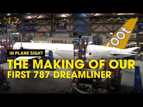 1st Boeing 787 Dreamliner Time-lapse Video - Scoot