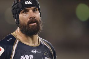 Giant effort: Scott Fardy put in another big shift for the Brumbies against the Highlanders.