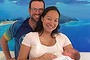 Naomi Facey with husband Neil Bolton and baby Emilia