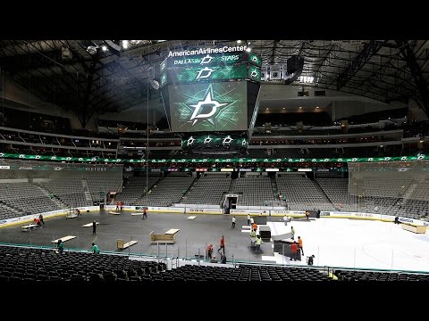 TIMELAPSE: Watch as AAC transitions from Mavericks to Stars game in same day