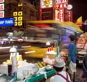 Food stalls are an institution in Bangkok.