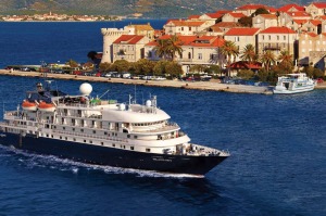 Cruising off Korcula Island, Croatia.