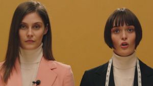 A still from Stella McCartney's Clevercare video starring Sam Rollinson and Charlotte Wiggins.   