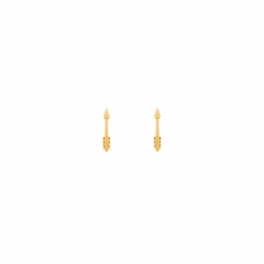 Arrow Studs Gold Vermeil