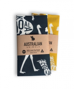 Australian Animals Tea Towel - 2 Pack