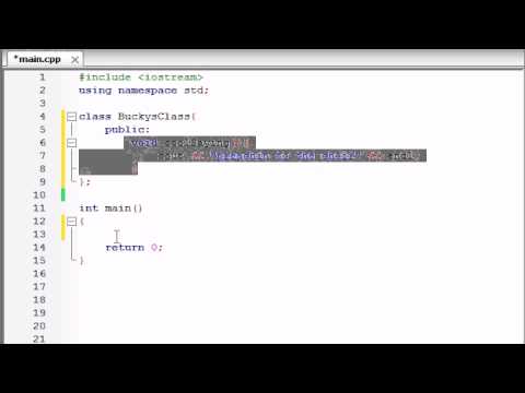 Buckys C++ Programming Tutorials - 12 - Introduction to Classes and Objects