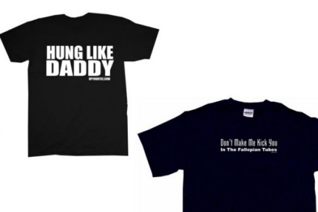 American department store Sears sparked controversy with a toddler's t-shirt line that used the slogans "Hung like ...