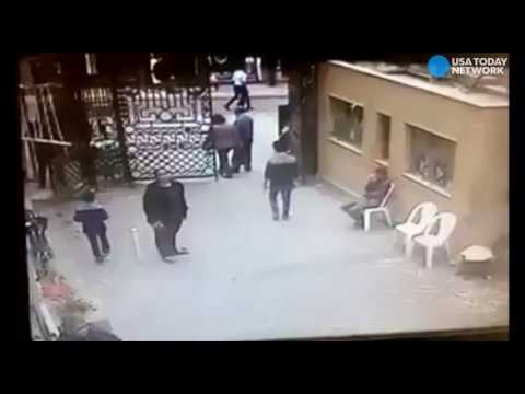 Watch the moment of explosion in the Egypt bombing