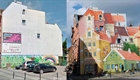 Before and after photos show stunning street art transformations