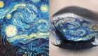 Make-up artist inspired by famous paintings