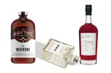 The companies mixing it up (left to right): The Aussie Tipple Company's modified negroni; the Everleigh Bottling Co's ...