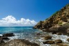 Beautiful rocky beach in Elba Island.