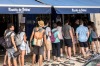 Worth the wait: Queues outside Pasteis de Belem in Lisbon.