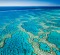 Aerial view of coral formations at Hardys Reef. Great Barrier Reef Marine Park, Whitsundays.