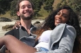 Serena Williams with her fiance, Reddit co-founder Alexis Ohanian. Pregnancy will make her even more likeable in the ...