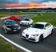 Performance sedans comparison: Alfa Romeo Giulia QV v Mercedes-AMG C63 v BMW M3 v HSV GTS.