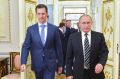 Syrian President Bashar al Assad and his Russian counterpart, Vladimir Putin. 