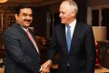 Prime Minister Malcolm Turnbull met India's Adani Group founder and chairman Gautam Adani in New Delhi.